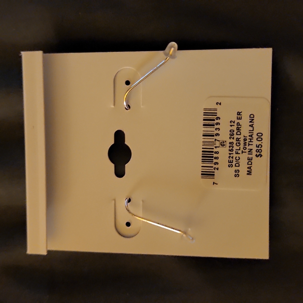 GIANI BERNINI Filigree Flower Drop Earrings - Picture 3 of 3